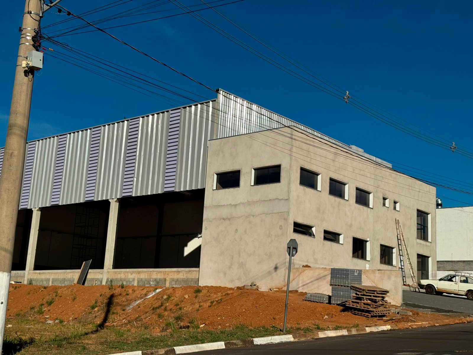 Alvenaria estrutural em execução